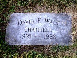 CHATFIELD David Everett Wade 1921-1988 grave.jpg